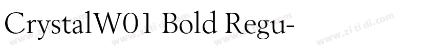 CrystalW01 Bold Regu字体转换